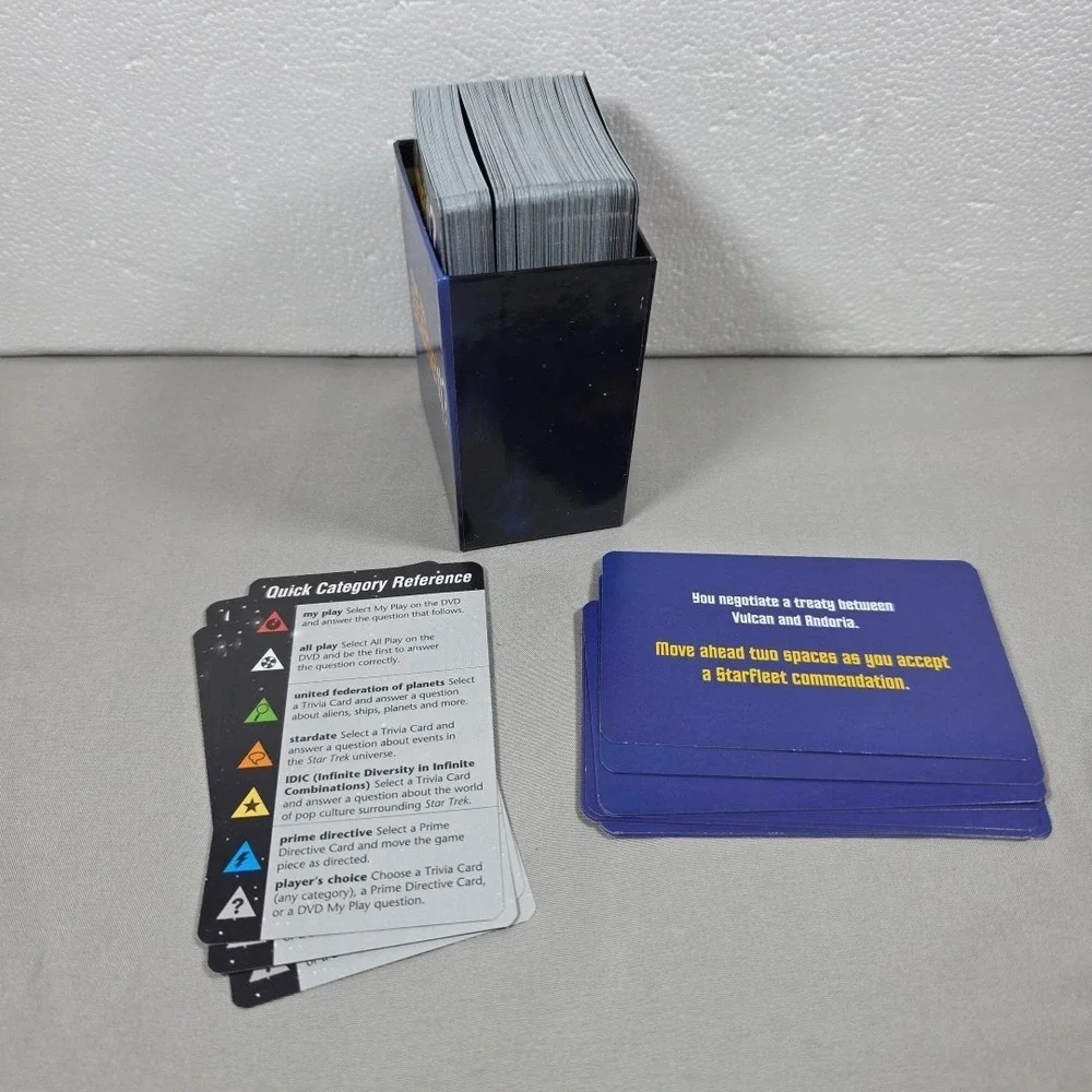 STAR TREK‎ SCENE IT? The DVD Game REPLACEMENT PARTS ONLY, ALL GAME CARDS